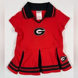 KID ATHLETE Girls Georgia Bulldogs Cheer Dress 24m SEC Game Day Football Fan UGA